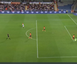 Golul lui Mora din Basaksehir - Universitatea Craiova. FOTO: captură Prima Sport
