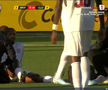 Tidiane Keita s-a accidentat în Hacken - CFR Cluj. FOTO: captură Prima Sport
