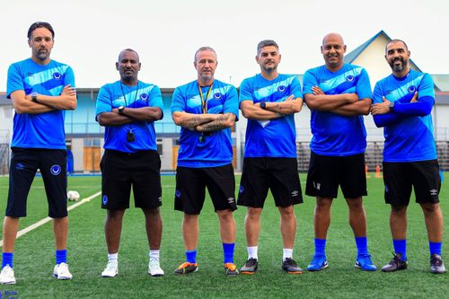 Laurențiu Reghecampf și colaboratorii lui de la Al Hilal Omdurman / Sursă foto: Facebook@ Al Hilal SC