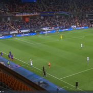 Golul lui Mora din Basaksehir - Universitatea Craiova. FOTO: captură Prima Sport