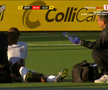 Tidiane Keita s-a accidentat în Hacken - CFR Cluj. FOTO: captură Prima Sport