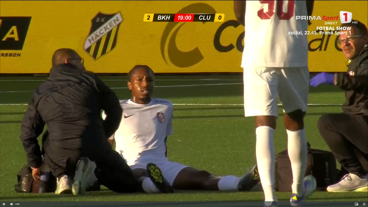 Repriză de coșmar pentru CFR Cluj: 4 goluri încasate și un titular accidentat