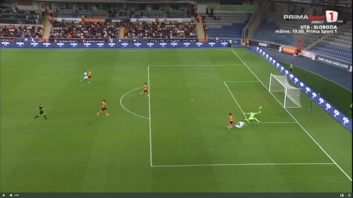 Fază-școală din aut! Așa a marcat Craiova golul 2 cu Basaksehir, în play-off-ul de Conference League