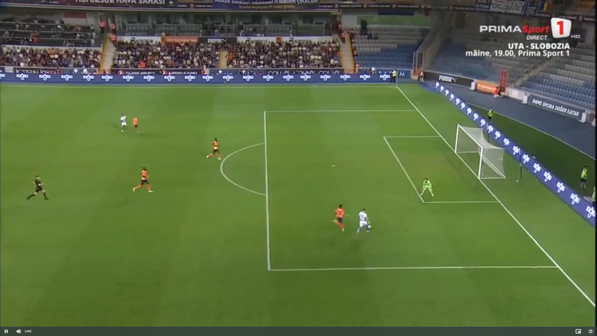 Golul lui Mora din Basaksehir - Universitatea Craiova