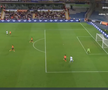 Golul lui Mora din Basaksehir - Universitatea Craiova. FOTO: captură Prima Sport