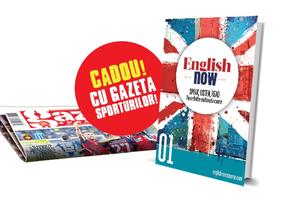 Cartea English Now, vol. 1, distribuită gratuit miercuri împreuna cu Gazeta Sporturilor