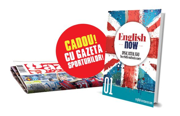 Cartea English Now, vol. 1, distribuită gratuit miercuri împreuna cu Gazeta Sporturilor