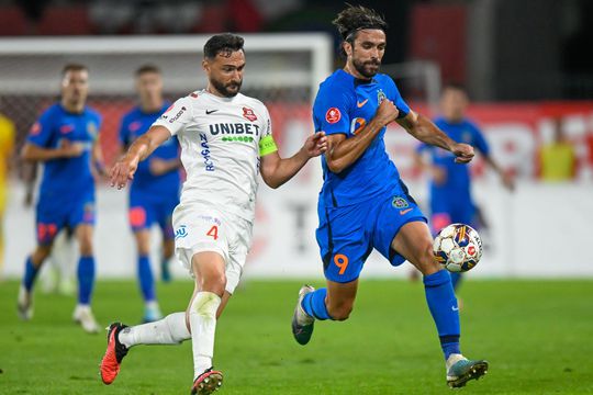 Andrea Compagno (27 de ani, atacant) a marcat de două ori în meciul Hermannstadt - FCSB, restanță din runda #5 a Superligii.