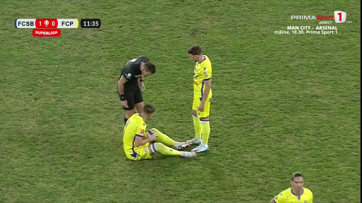 Gicu Grozav s-a accidentat în FCSB - Petrolul