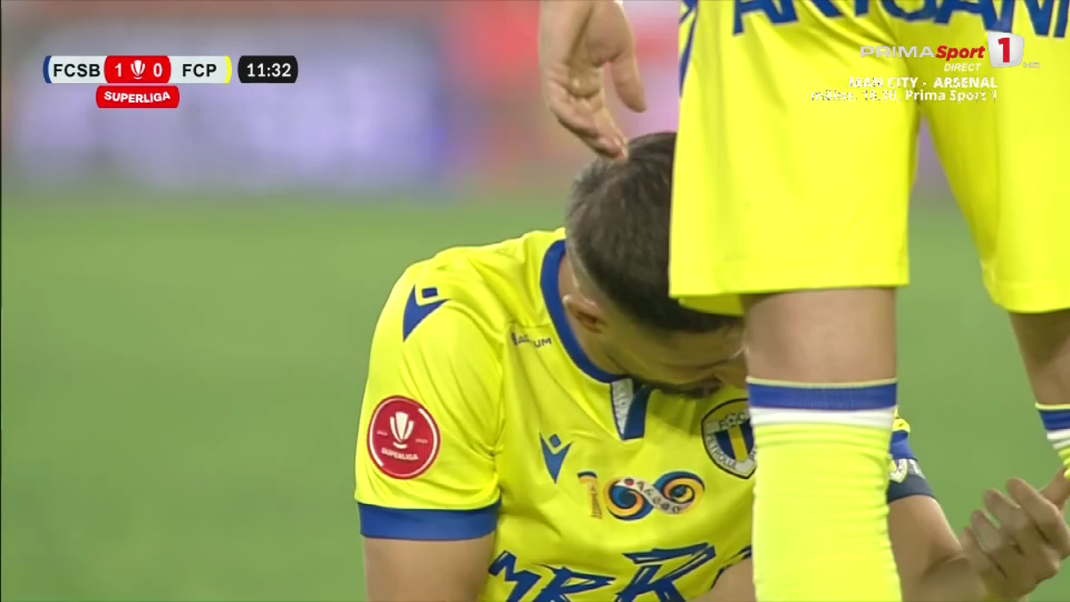 Gicu Grozav s-a accidentat în FCSB - Petrolul