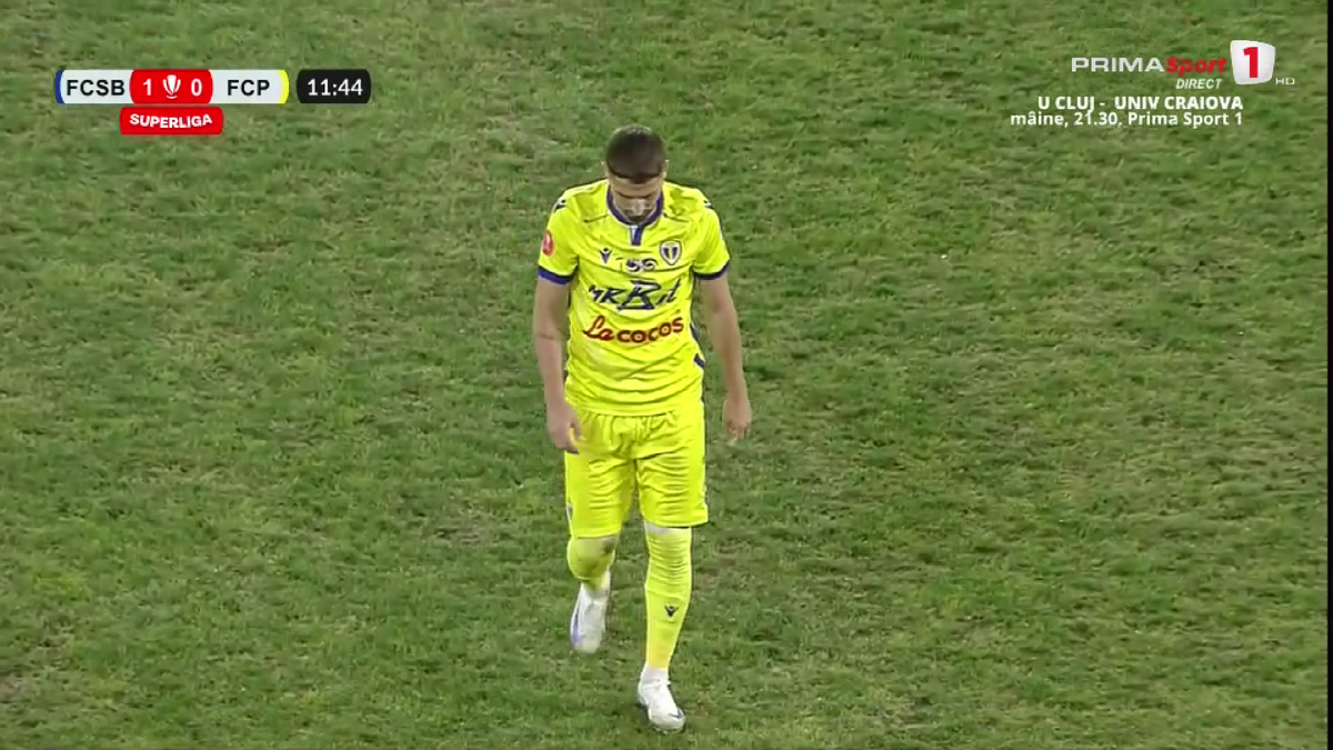 Două accidentări în 14 minute în FCSB - Petrolul! » Și-au pierdut cel mai bun om în startul meciului