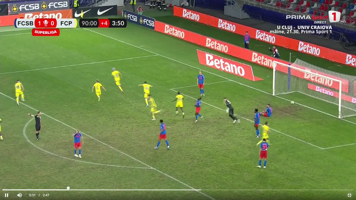 Gigi Becali a făcut praf un jucător, apoi s-a răzgândit și a criticat arbitrajul » Ce arată imaginile de la cel mai încins moment al jocului