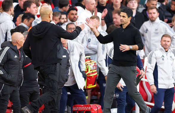 Mikel Arteta, după ce i-a provocat lui Guardiola un minimum istoric la posesie: „Sunt foarte dezamăgit. Nu i-am lăsat să respire!”