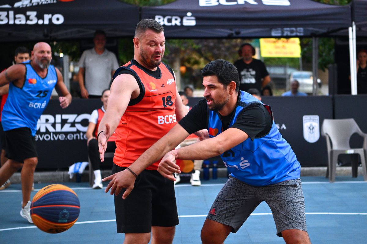 „Arnold” Stelea vs. „Săgeată” Niculae » Spectacol inedit pe terenul de baschet la Sport Arena Streetball