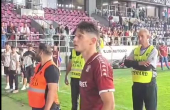 Momentul în care Alexandru Dobre îi înfruntă pe rapidiștii care îl înjurau: „Escrocule!” / „Bă, tu trebuie să fii alături de noi!”