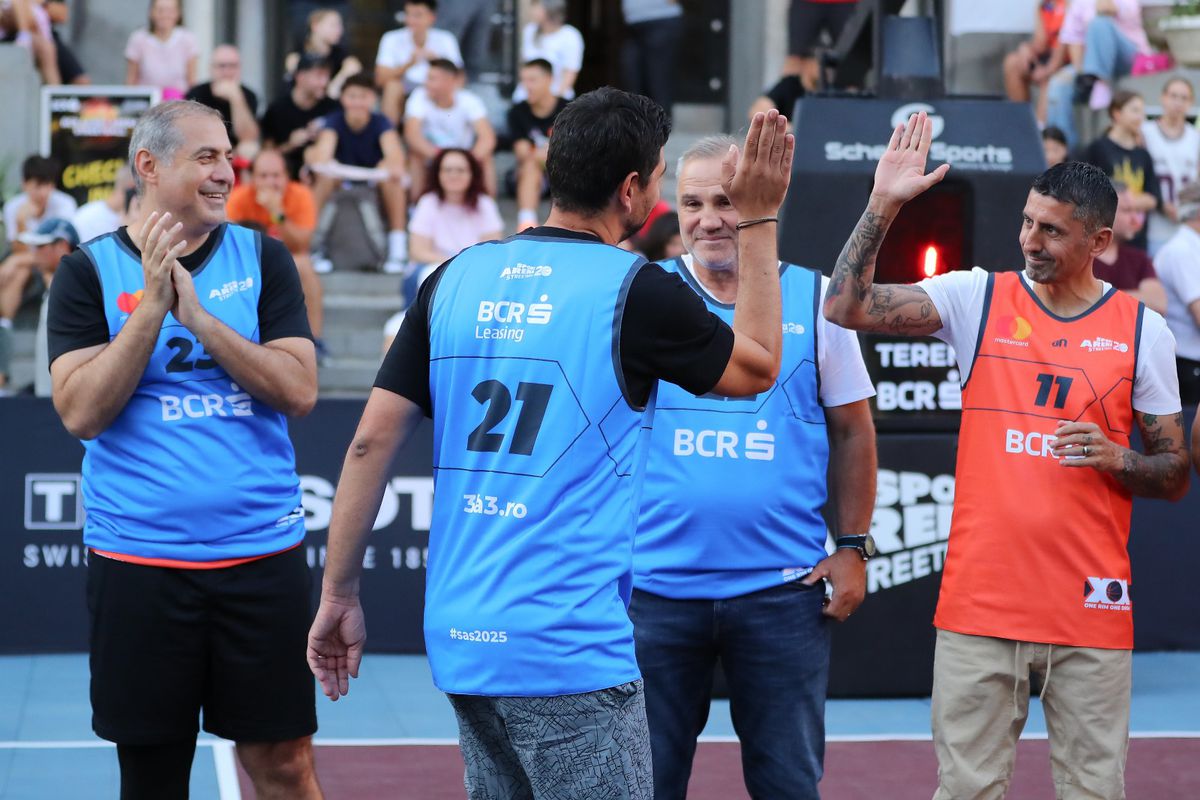 „Arnold” Stelea vs. „Săgeată” Niculae » Spectacol inedit pe terenul de baschet la Sport Arena Streetball