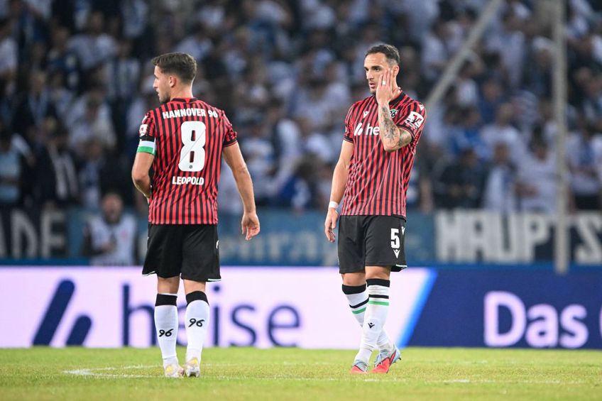 Internaționalul român Virgil Ghiță (27 de ani, fundaș central) a marcat în propria poartă în meciul dintre Dresda și Hannover, scor 2-2, din runda cu numărul 6 a ligii secunde din Germania. // foto: Imago Images