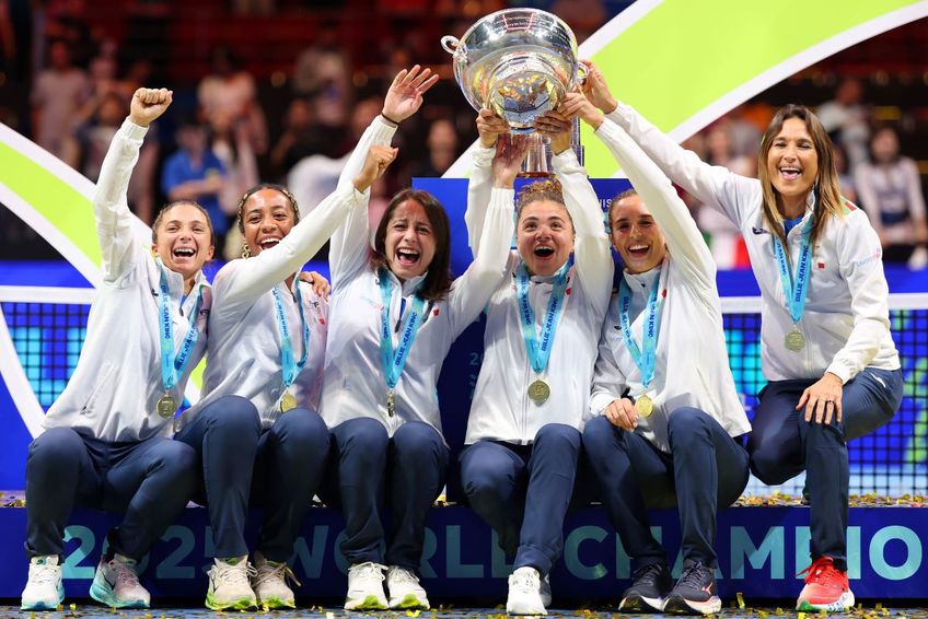 Echipa Italiei - câștigătoare în finala BJK Cup 2025 Foto: Guliver/GettyImages