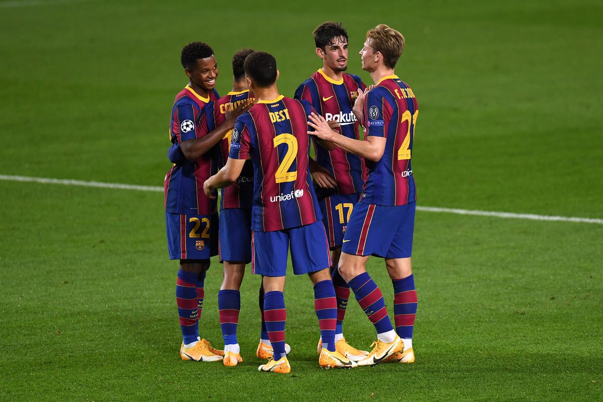 BARCELONA - FERENCVAROS 5-1. Saltul carierei pentru Laidouni! Din rezervă în Liga 1, în titular pe Camp Nou