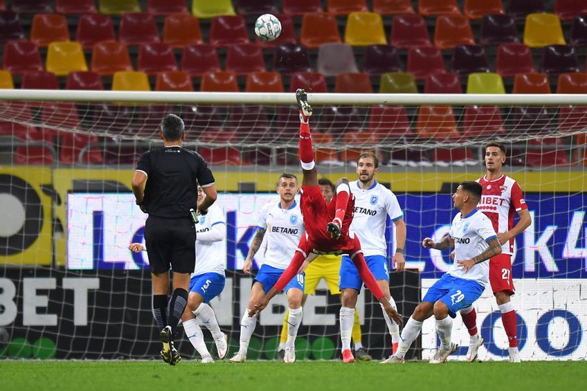 Dinamo. Abdoulaye Ba (29 de ani, fundaș central) a jucat pe final de meci cu Craiova (0-1) și a vrut să epateze de la prima apariție: a încercat o „foarfecă” în prelungiri pentru un gol spectaculos.