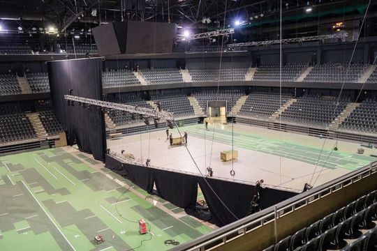 Sala Polivalentă din Cluj-Napoca este pregătită pentru Translyvania Open // foto: Facebook @ Transylvania Open