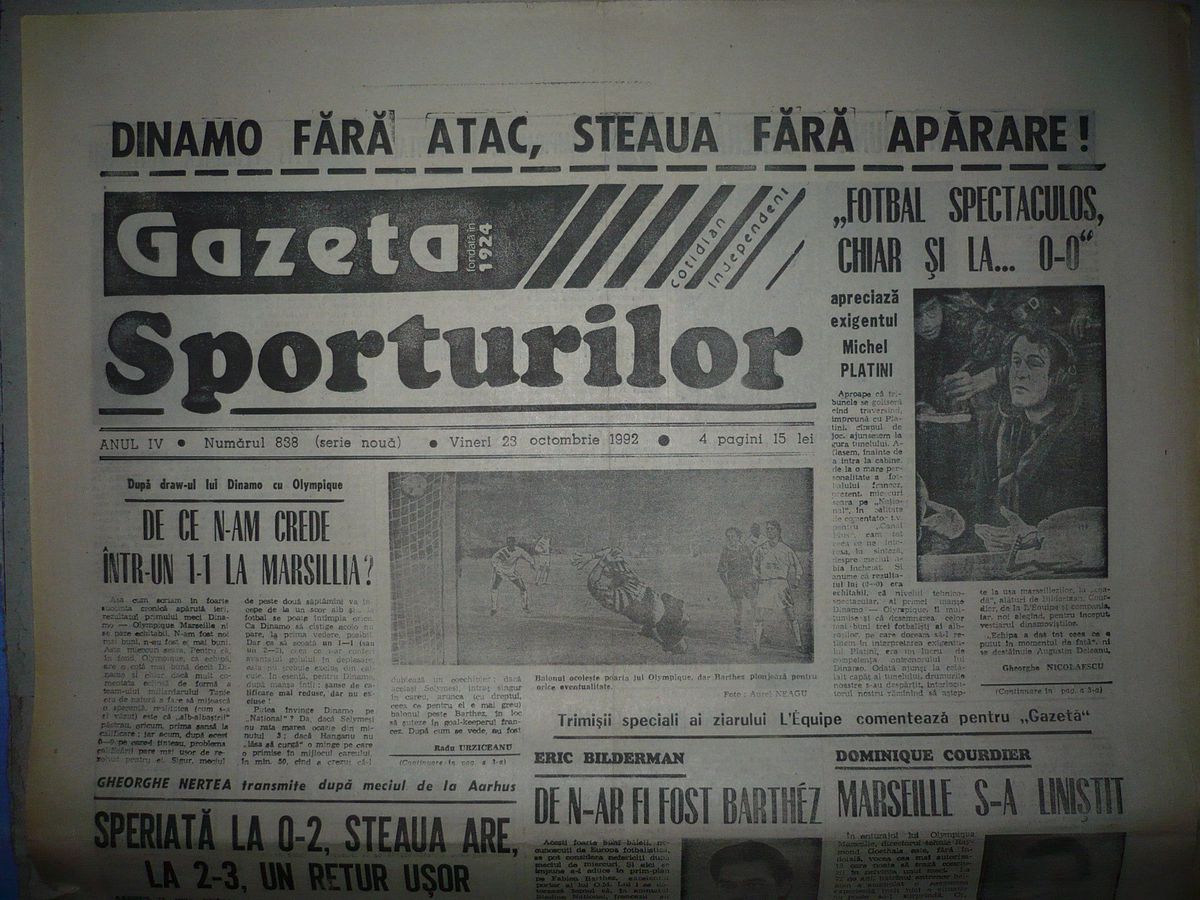 29 de ani de la cea mai Misterioasă „dublă” europeană a lui Dinamo: „Băieții au avut 30.000 de dolari bonus de calificare”