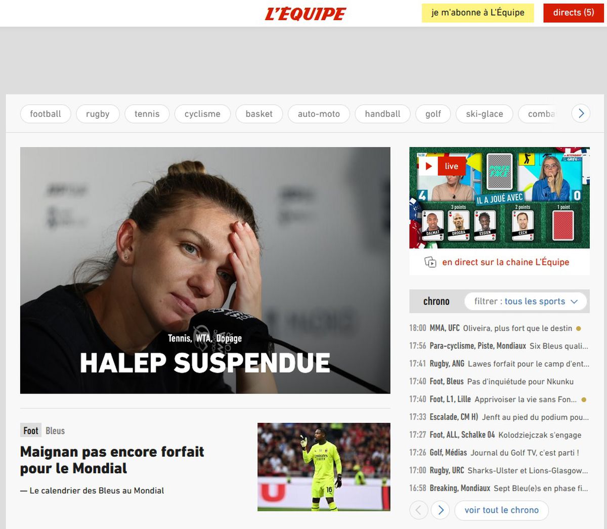 Site-urile ziarelor de sport din întreaga lume o pun pe Simona Halep pe prima pagină