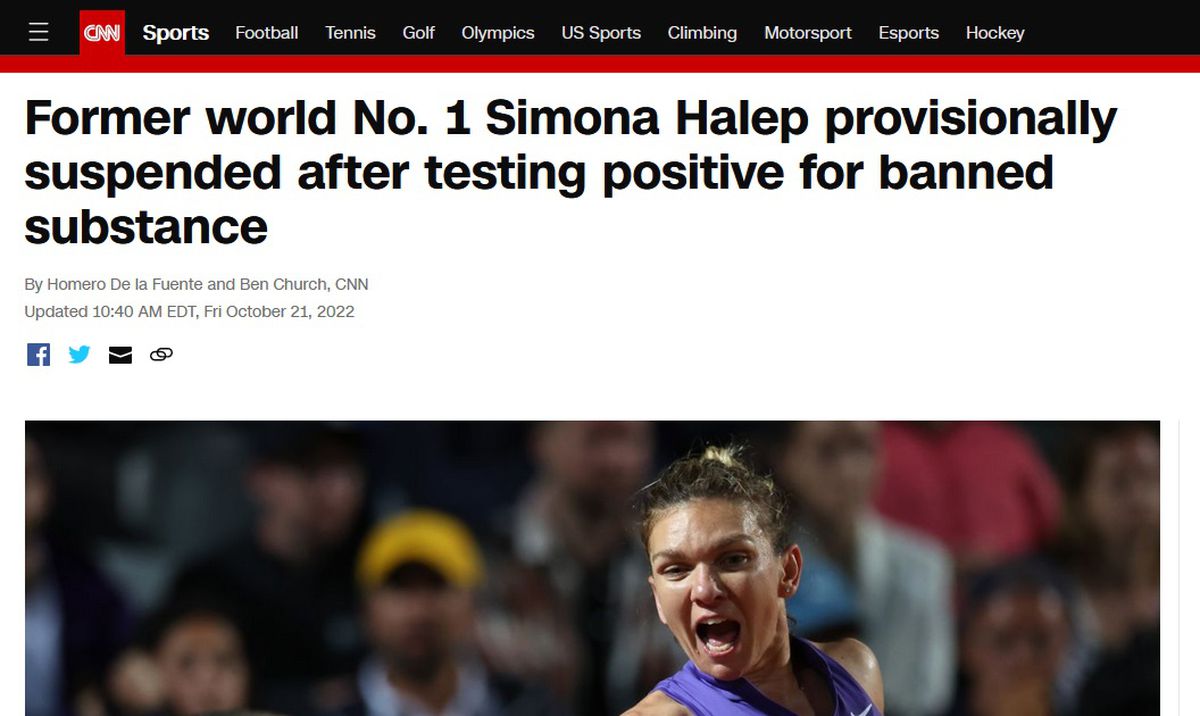Site-urile ziarelor de sport din întreaga lume o pun pe Simona Halep pe prima pagină