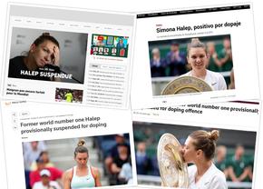 Site-urile ziarelor de sport din întreaga lume o pun pe Simona Halep pe prima pagină