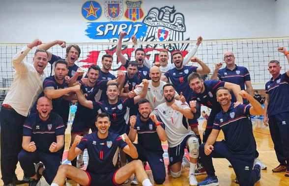 Steaua, victorie dramatică în 5 seturi în fața rivalei Rapid! Partidă explozivă cu o desfășurare nebună