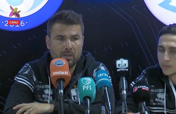 Adrian Mutu, fericit după victoria lui Neftchi: „Am dat patru goluri și am mai avut ocazii. Îi felicit pe jucători, a fost un meci bun și un rezultat pe măsură”