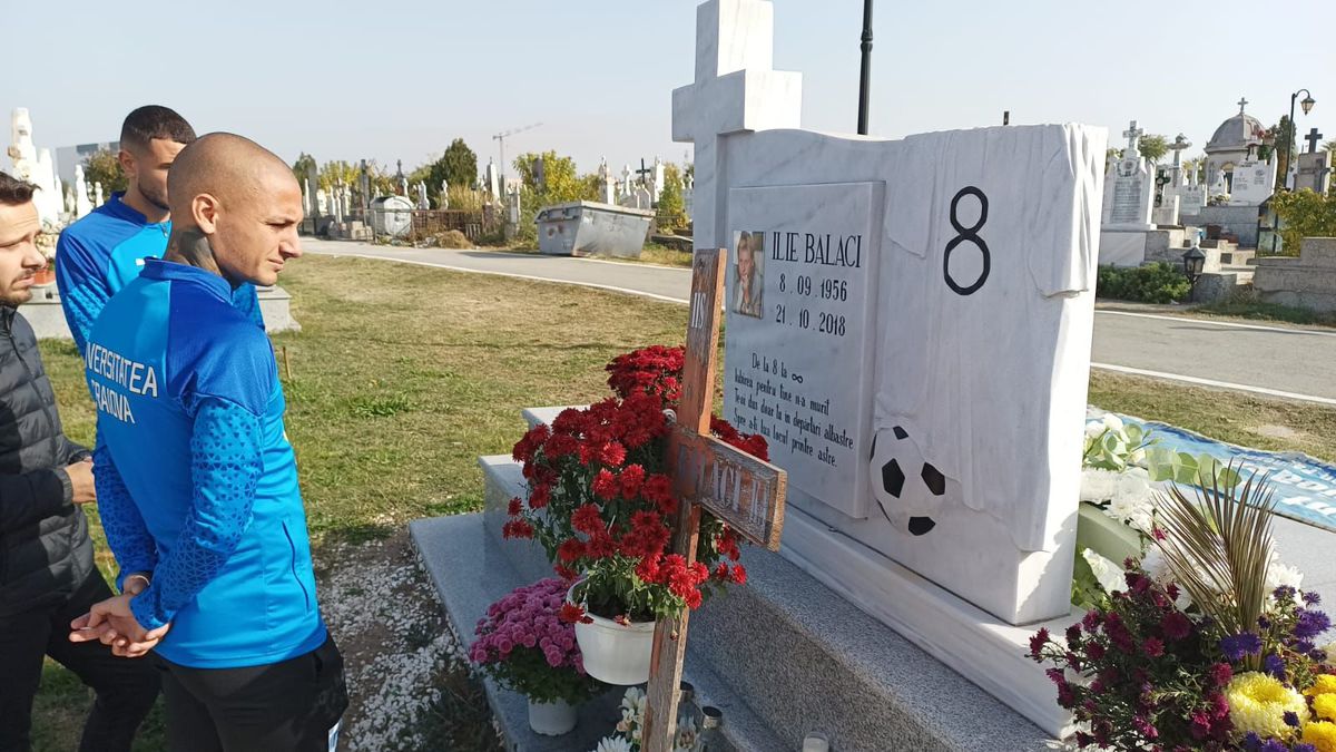 5 ani de la decesul lui Ilie Balaci. Screciu, Ivan și Mitriță au pus o coroană la mormânt