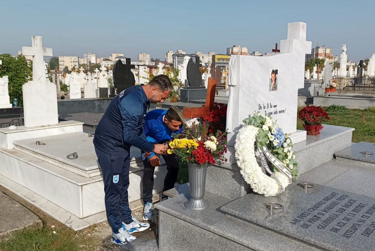 Week-end trist în Bănie » Liderii Universității Craiova au mers la mormântul lui Ilie Balaci + Mesajul postat de clubul lui Mititelu