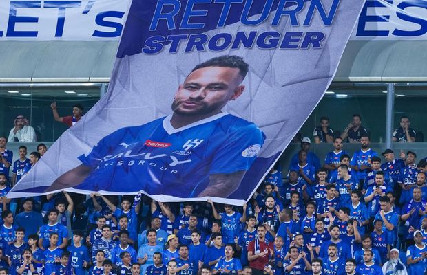 Două momente speciale, la primul meci al lui Al Hilal după accidentarea teribilă a lui Neymar » Gestul coechipierilor și mesajul din tribună