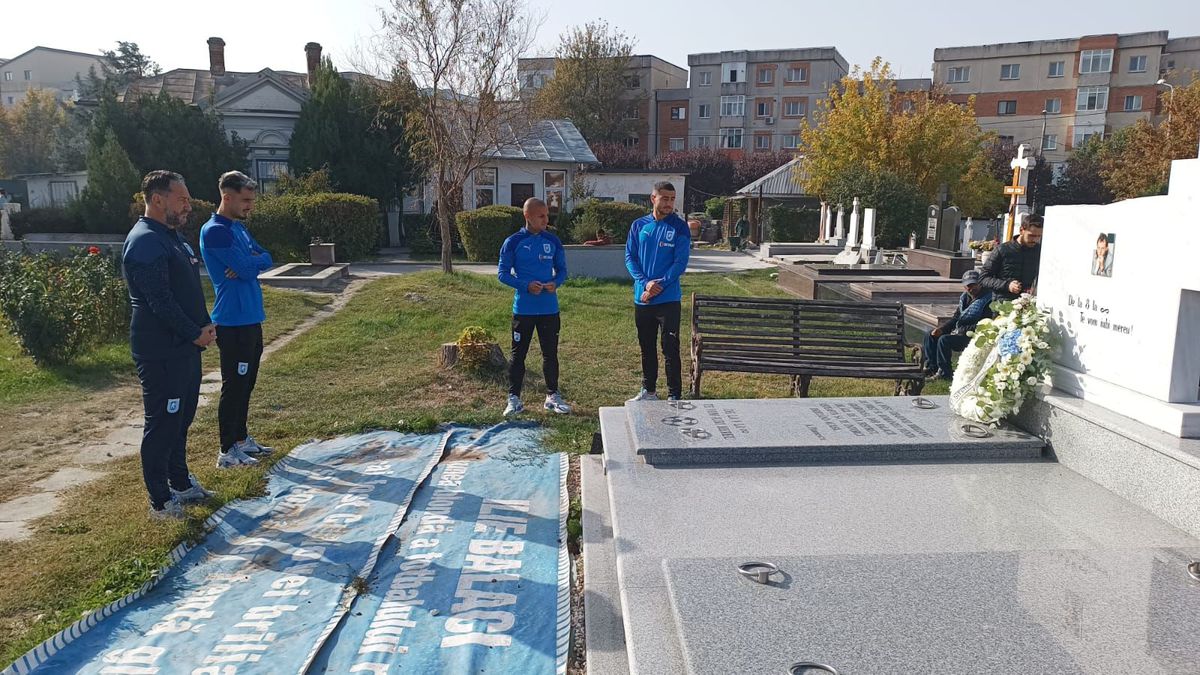 5 ani de la decesul lui Ilie Balaci. Screciu, Ivan și Mitriță au pus o coroană la mormânt