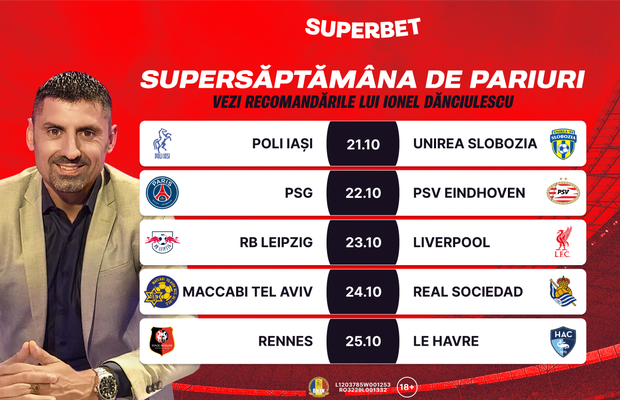 Supersăptămâna de pariuri începe cu recomandările lui Ionel Dănciulescu