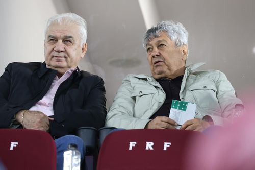 Anghel Iordănescu și Mircea Lucescu la Rapid - Farul, în runda 13 din Superliga / foto: Ionuț Iordache