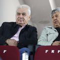 Anghel Iordănescu și Mircea Lucescu la Rapid - Farul, în runda 13 din Superliga / foto: Ionuț Iordache