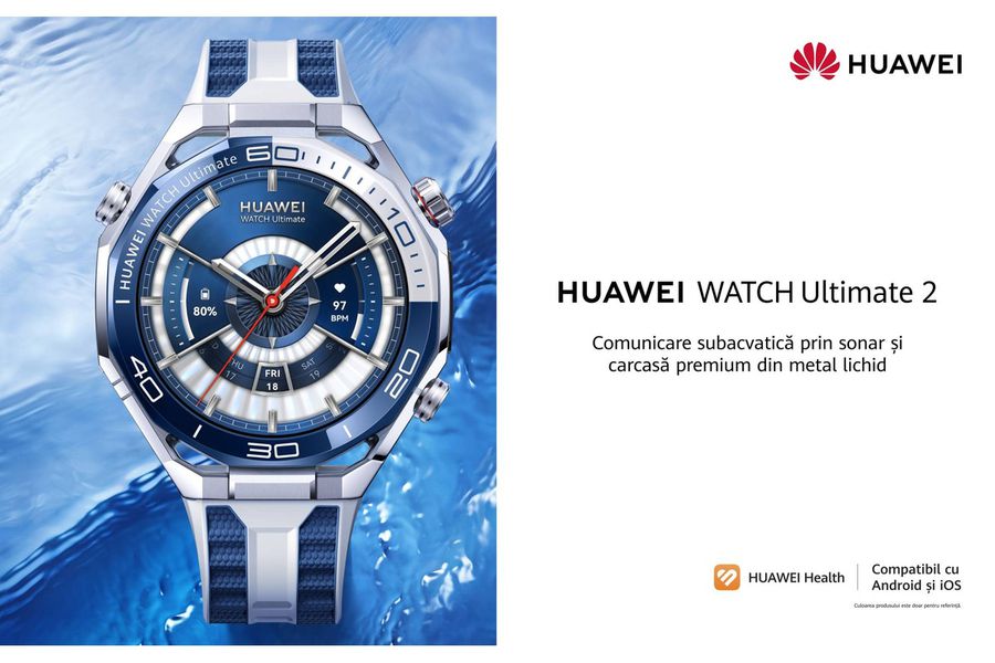 Campionul Constantin Popovici a integrat noul HUAWEI WATCH Ultimate 2 în sesiunile de antrenament: „Ceasul aduce o dimensiune nouă în monitorizarea pregătirii în sporturile acvatice”