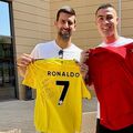 Cristiano Ronaldo și Novak Djokovic. Foto: Instagram