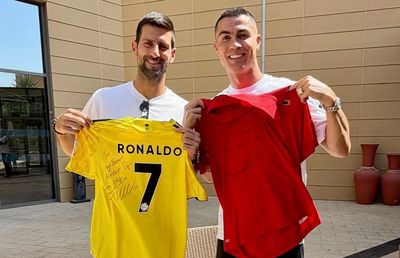 Întâlnire istorică la Lisabona! Cristiano Ronaldo și Novak Djokovic, surprinși împreună » Ce cadouri și-au făcut