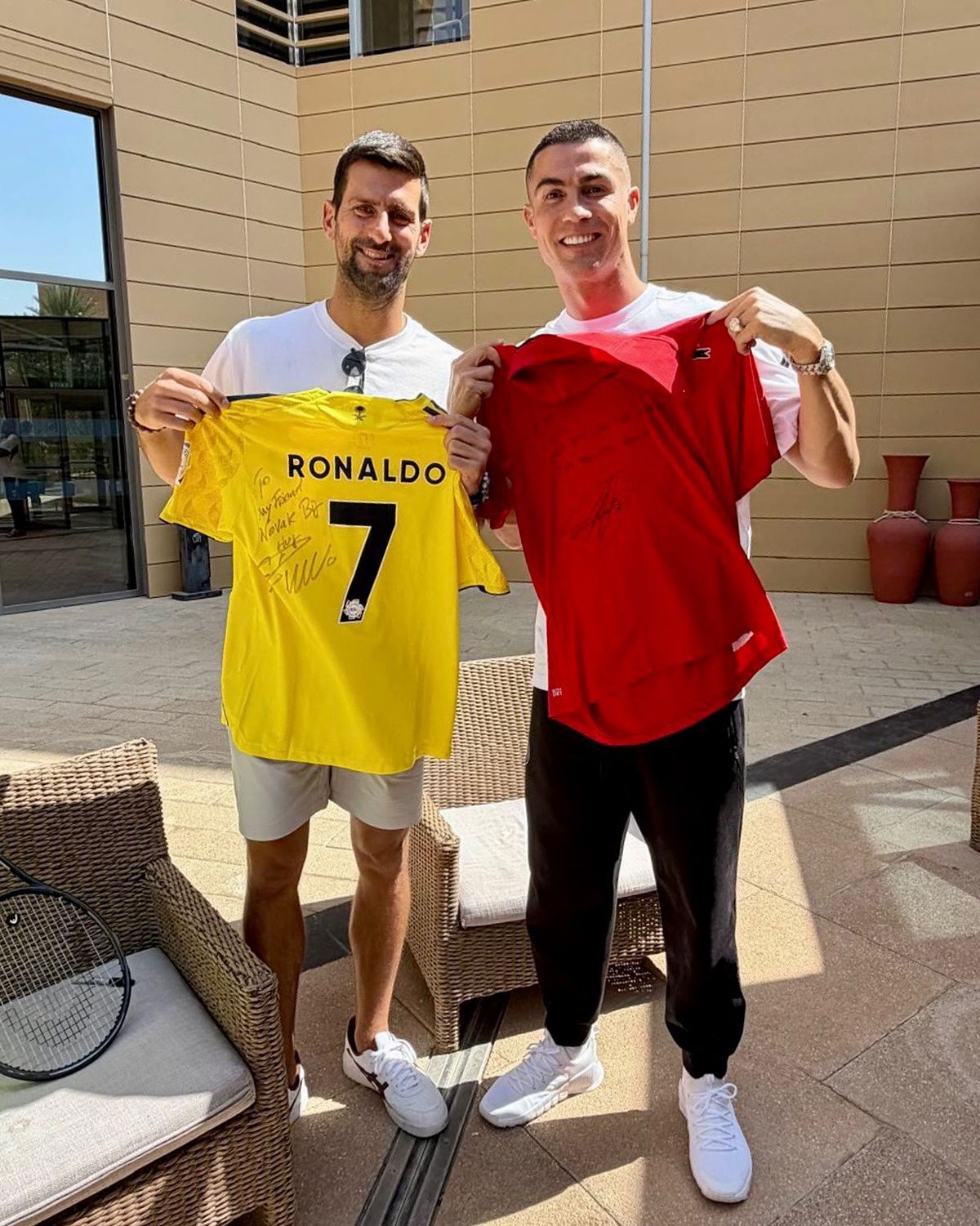 Cristiano Ronaldo și Novak Djokovic