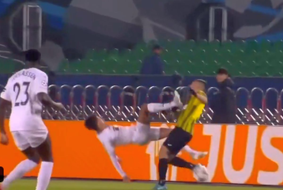 Istorie în Liga Campionilor, sub ochii lui Vlad Dragomir: al doilea cel mai rapid cartonaș roșu din toate timpurile!