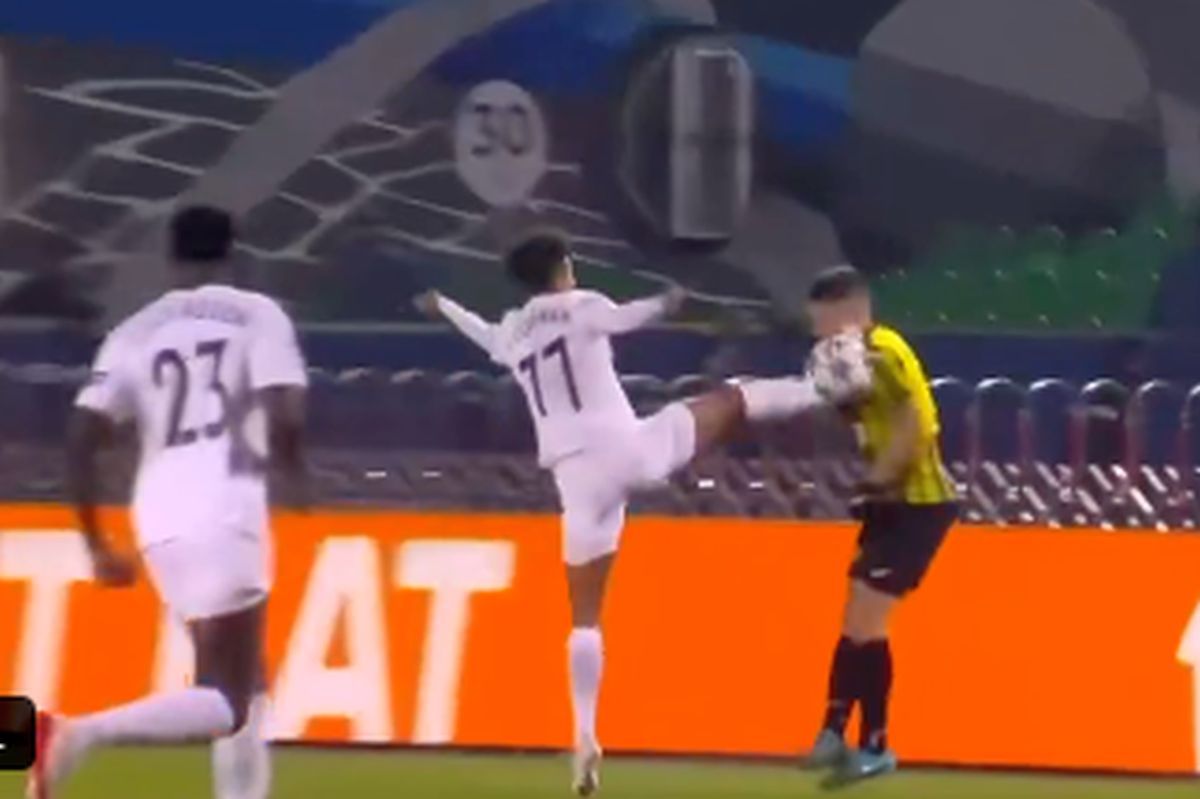 Istorie în Liga Campionilor, sub ochii lui Vlad Dragomir: al doilea cel mai rapid cartonaș roșu din toate timpurile!