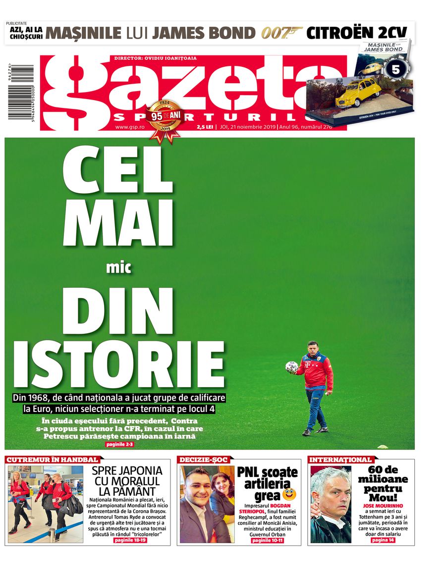 SELECȚIONER ROMÂNIA // Cosmin Contra, cel mai MIC din istorie! Niciodată, în peste 50 de ani de campanii, România nu a mai fost atât de jos!