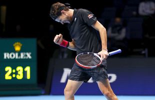 ELECTRIZANT! Dominic Thiem l-a eliminat pe Novak Djokovic de la Turneul Campionilor, după ce sârbul a avut 4-0 în tiebreakul decisiv!