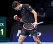 Dominic Thiem (3 ATP, 27 de ani) l-a eliminat pe Novak Djokovic (33 de ani) în semifinalele de la Turneul Campionilor, foto: Guliver/gettyimages