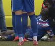 Accidentarea lui Modibo Keita în CSC Șelimbăr - FC Buzău // foto: captură DigiSport