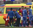 Accidentarea lui Modibo Keita în CSC Șelimbăr - FC Buzău // foto: captură DigiSport