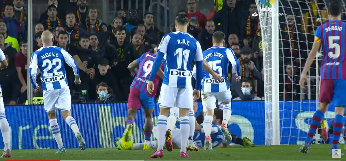 Barcelona - Espanyol, penalty obținut de Depay